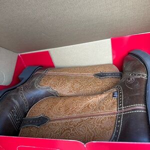 Justin Boots Tanned Frenzy Two-Tone Embossed Leather Western Boots